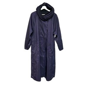 MP‎ MASSIMO PIOMBO S-L reversible parka hooded cape overcoat pleated hood coat